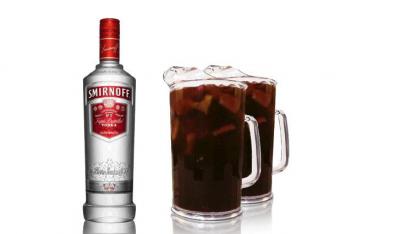 1 flaske spiritus med fri vand 
