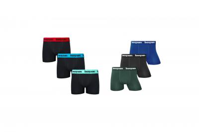 6 par bambusboksershorts