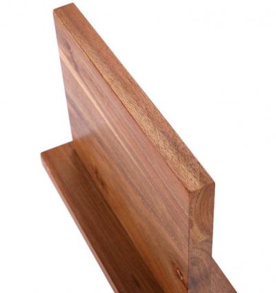 Knivholder i massivt træ med magnet  Lys og mørk variant - Mørk Brun