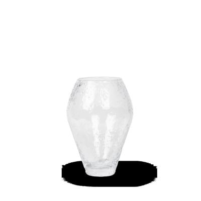 Crushed Glass Vase, Small - Clear