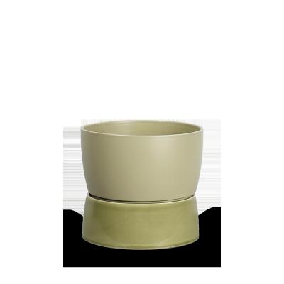 Two Tone Planter, Large - Artichoke green