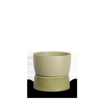 Two Tone Planter, Small - Artichoke green
