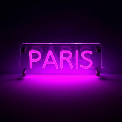 Lightish Paris Led Neon Box Bordlampe