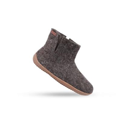 Uldstøvle (100% ren uld) - Model Brun m/Gummisål - Dansk Design fra SHUS - 44