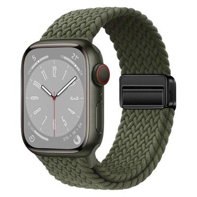 Lippa Apple Watch Nylon Rem inkl. Magnetisk Lås 38/40/41/42 mm, Grøn