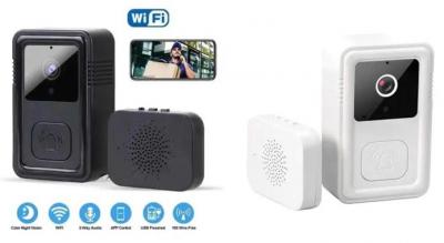 WiFi-dørklokke - enkel tryghed direkte på mobilen. Se og tal med besøgende via appen, uanset hvor du befinder dig.