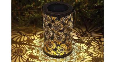 Sommerfugl solcelle have-lanterne - dekorativ udendørs lampe