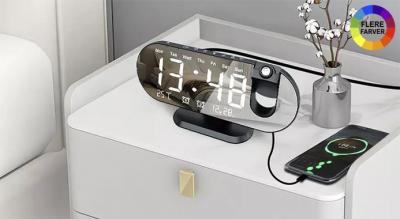 LED digital projektions vækkeur