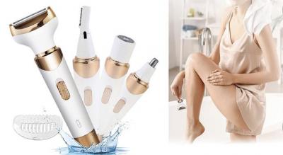4-i-1 hoved-til-tå epilator &amp; elektrisk barbermaskine