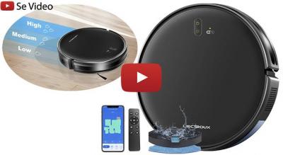 2026 Pro premium robotstøvsuger m. laser navigation, advanceret gulv-vask mm.