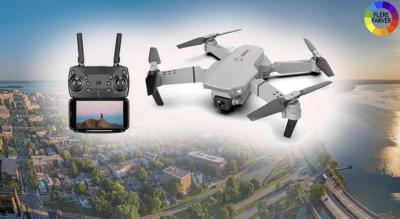 Drone med to 4K-videokameraer, stabil og nem at flyve. Tag billeder og film i HD, mens du flyver.