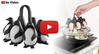 Unik pingvinformet æggekedel - kog flere æg på en gang
