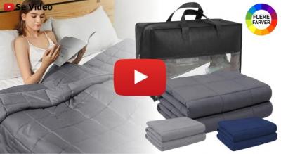 Komfortabelt tyngdedyne  - med mikrofiberstof og premium glasperler