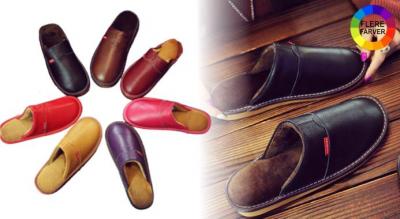 Skridsikre hjemmesko med blødt for