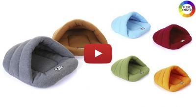 Luksuriøs huleformet hundeseng i højkvalitetsmaterialer - vælg mellem 6 farver