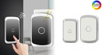 Smart vandtæt og trådløs dørklokke med fjernbetjening
