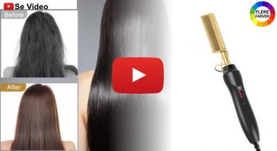 Professionelt 2-i-1 glattejern i titanium der giver blødt og glat hår uden krus