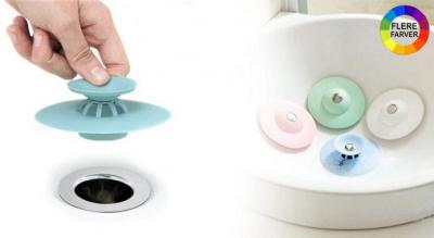 2 stk. universal vaskpropper med filter - fjerner hår fra dit afløb