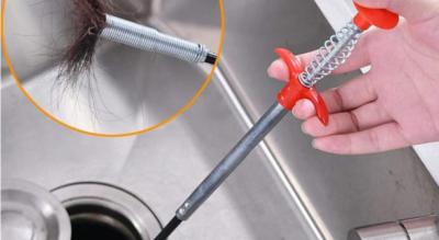 Fleksibel afløbsrenser - fjerner skidt fra dit afløb