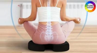 Ergonomisk siddepude i memory foam, som giver bedre kropsholdning og fysisk velbehag