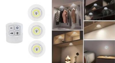 Giv dit hjem ekstra lys og stil med LED-spotlights i en 3-pak - De er nemme at styre med fjernbetjeningen, har timerfunktion og to lysindstillinger