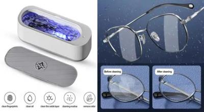 Multifunktionel ultralydsrengøringsmaskine, der dybderenser dine smykker, briller og småting.