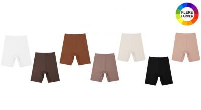 Få en glat og flatterende silhuet under tøjet med 1 eller 2 par shapewear-shorts, der former og holder dine kurver på plads