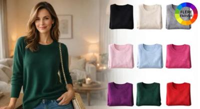 Damesweater i blød kashmirblanding med tidløst design - et yndlingsplagg i mange sæsoner