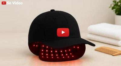 Rødlysterapi-kasket til hårvækst - til tyndt hår og alle hårtyper