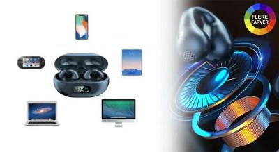 Oplev trådløs frihed og klar lydkvalitet med vores clip-on Bluetooth-høretelefoner med avanceret lydteknologi og innovativt design