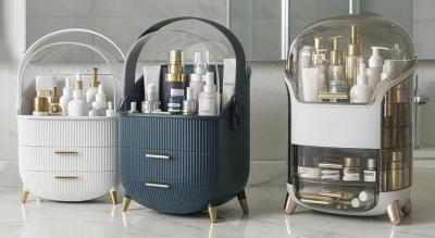 Støvtæt make-up organiser opbevaringsboks - 4 designmuligheder