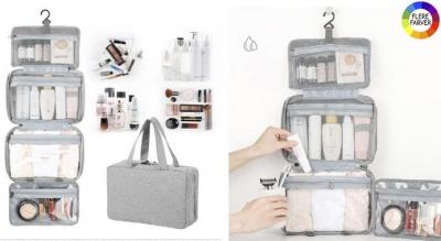 Rummelig toilettaske, designet med flere rum og smarte opbevaringsløsninger. Velegnet både til en weekendtur eller længere rejser!