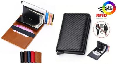 Elegant kortholder med RFID - beskyt dine værdifulde kort mod uautoriseret scanning og bær dem på en sofistikeret og stilfuld måde