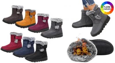 Forede vintersko med blødt og varmt indvendigt for, skridsikker sål og glat velcrolukning