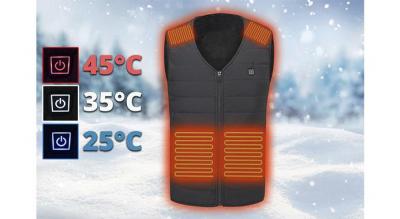 USB-genopladelig opvarmet vest i 9 størrelser og 2 varianter!