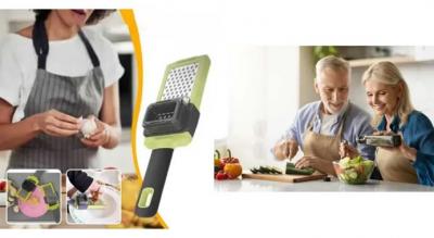 Smart hvidløgspresser og rivejern i ét - effektiv, praktisk og perfekt til daglig madlavning