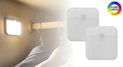 Praktisk genopladeligt LED-lys med bevægelsessensor - 2 stk.