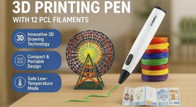 3D-printerpen - Ultimativ sæt med 12 PCL-filamenter