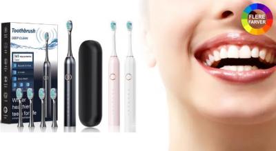 Genopladelig elektrisk tandbørste, der effektivt fjerner plak og giver dig følelsen af professionelt rene tænder