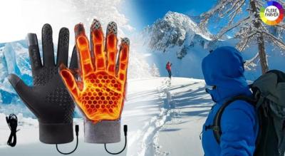 Vandtætte og vindtætte vinterhandsker, der opvarmes via USB. Hold dine hænder varme og behagelige, når du går en tur eller arbejder udendørs.