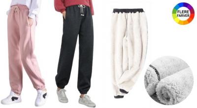 Komfortable joggerbukser med fleece til kvinder