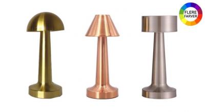 Flotte bærbare lamper med touch-kontrol - fås i 3 forskellige modeller