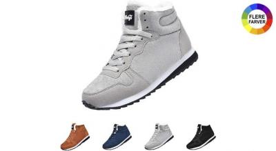 Unisex-sko med varm kunstig ruskindsforing