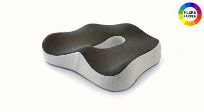 Ergonomisk sædehynde med 3-zoners memory foam - komfortabel støtte til kontor, bil og kørestol