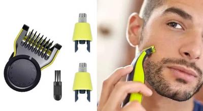 Afstandskam og næsehårstrimmer. Med dette smarte tilbehør får du et professionelt resultat derhjemme!