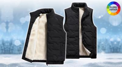 Varme fløjlsjakke til mænd - 9 størrelser og 4 farver