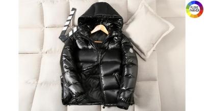 Moncler-inspireret varm, skinnende vinterfrakke