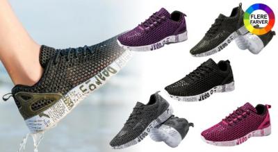 Åndbare sneakers som både tåler vand, hurtigtørrende - til mænd og kvinder