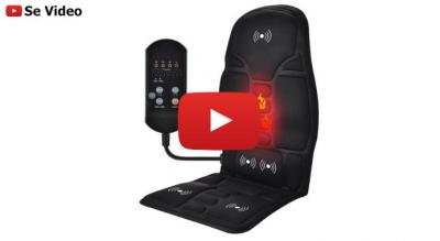 Massagesæde med varme til bilen eller hjemmet