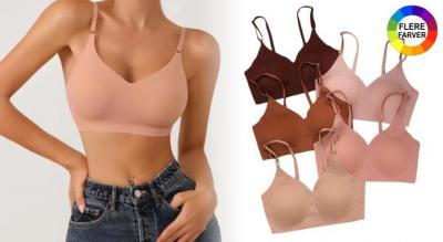 Sømløs push up BH uden bøjler